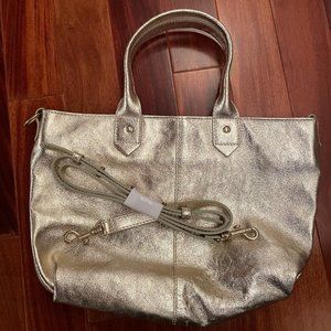 American Eagle Gold Leather Tote